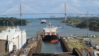 Canal de panama, écluses d'Agua clara