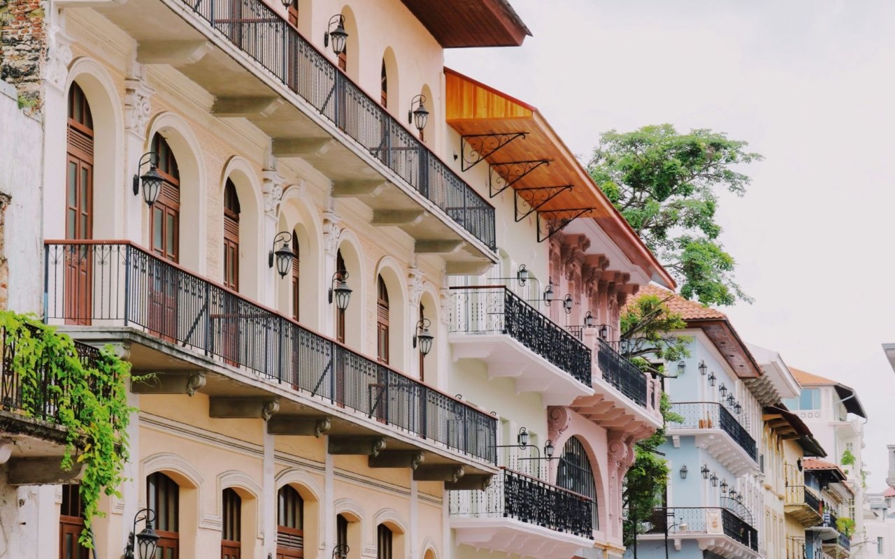 Façades de Casco Viejo au Panama.