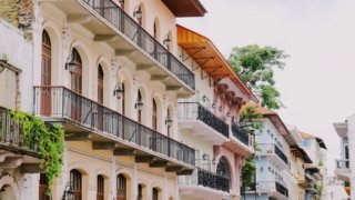 Façades de Casco Viejo au Panama. 