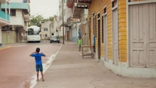 Enfant dans le quartier du Chorrillo
