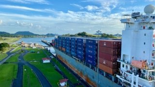Canal de panama, écluses de Miraflores